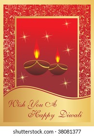 depawali background with deepak