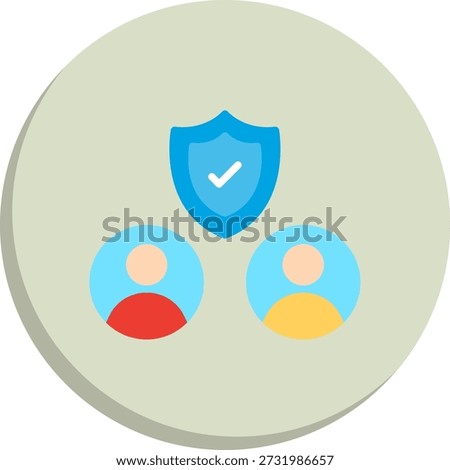 Dependability Flat Circle Style Icon