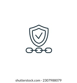 Dependability icon. Monochrome simple sign from core values collection. Dependability icon for logo, templates, web design and infographics.