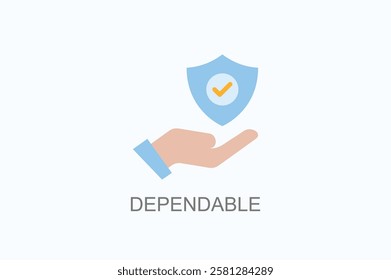 Dependable Icon Or Logo Isolated Illustration