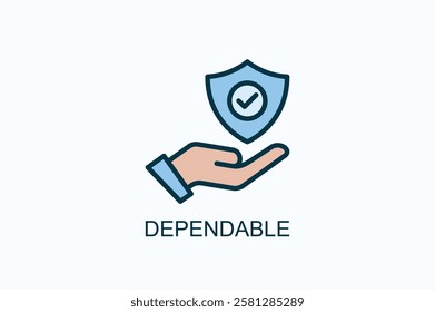 Dependable Icon Or Logo Isolated Illustration