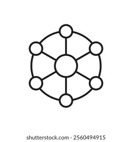Dependency icon Black and white logo