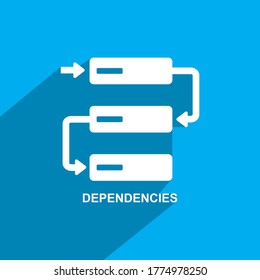 Dependency Icon, Business icon vector