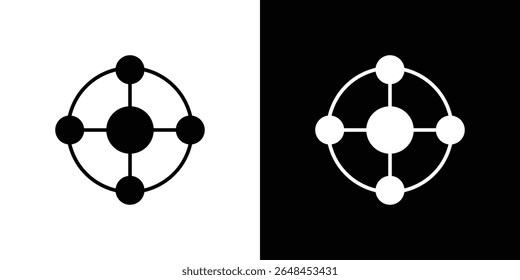 Dependency icon symbol collection. Flat vector stock illustration.