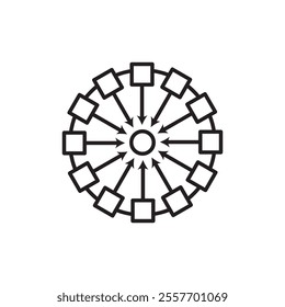 Dependency icon Thin line art collection