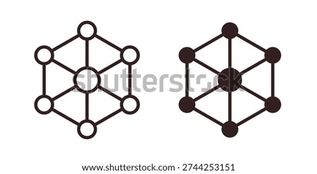 Dependency icon vector Illustration logo template pack