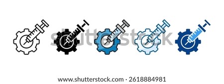 Dependency Injection Icon Set Multiple Style Collection