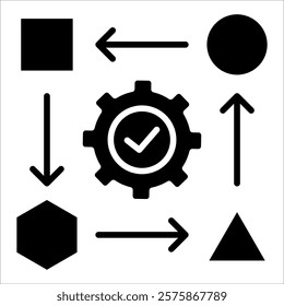 Dependency Management Icon Element For Design