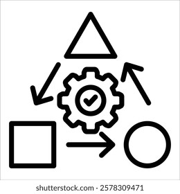Dependency Management Icon Element For Design
