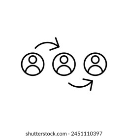 dependency modeling icon. vector flat trendy style illustration for web and app..eps