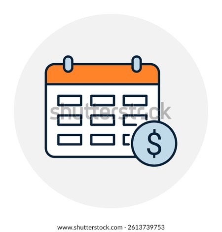 Dependent Annuity Icon. Regular Payments, Beneficiary Income. Illustration for Financial Dependents Concept.