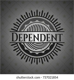 Dependent black emblem. Vintage.