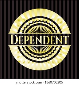 Dependent golden badge or emblem