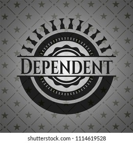 Dependent retro style black emblem