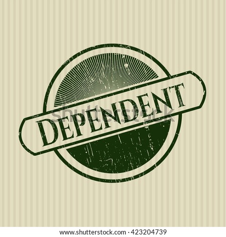 Dependent rubber grunge texture seal