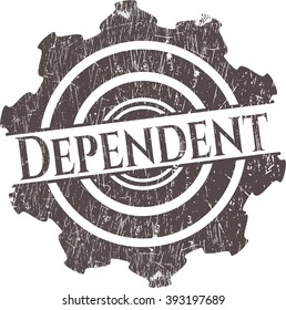 Dependent with rubber seal texture