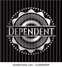 Dependent silvery emblem or badge