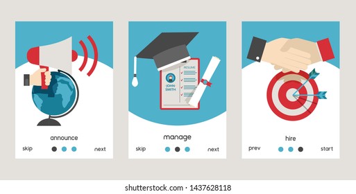 Depends wthat you do banner vector illustration. Open vacancy design template. Job search career recruitment concept. Creative work motivation. Hiring recruitment design poster.