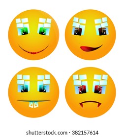 depicted smiles