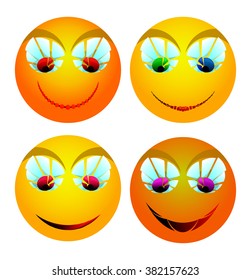 depicted smiles
