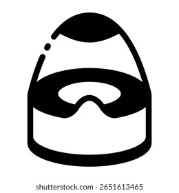 depicting A filled style icon depicting baby pot

