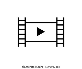 depicting a play button of a video player icon.