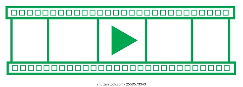 depicting a play button of a video player icon.
