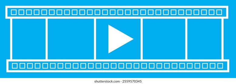 depicting a play button of a video player icon.