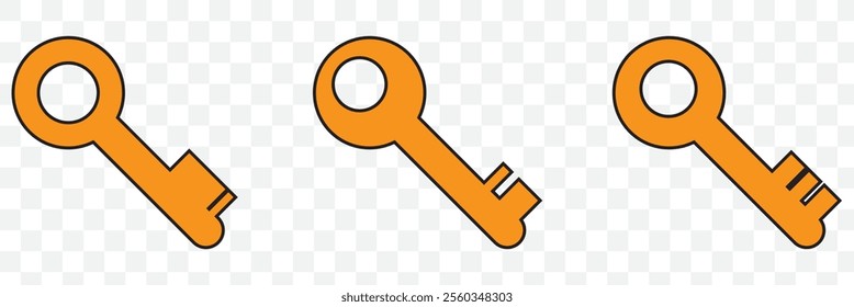 A depiction of keys, often representing access, security, or ownership. eps 10.