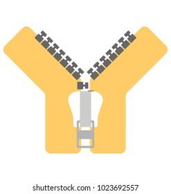 
A depiction of a scissor along with thread. 
