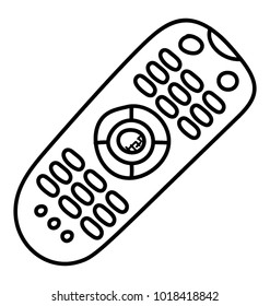 
A depiction of Television remote control which is used to change TV settings.
