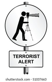 Depiction of UK police using anti-terrorism laws against photographers