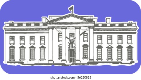 The depiction of White House