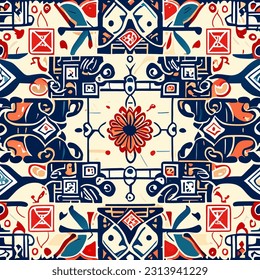 depicts an abstract pattern, an art form named Seamless with no visible seams or boundaries.