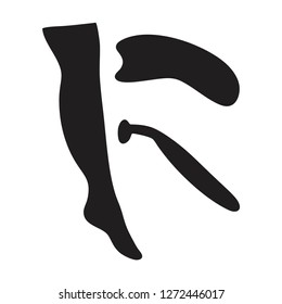 depilation leg icon  Vector