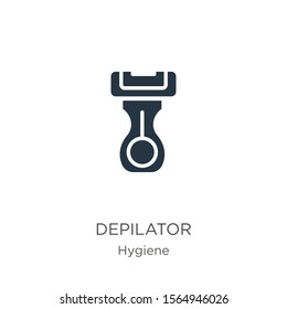 Depilator icon vector. Trendy flat depilator icon from hygiene collection isolated on white background. Vector illustration can be used for web and mobile graphic design, logo, eps10