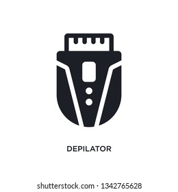 depilator isolated icon. simple element illustration from hygiene concept icons. depilator editable logo sign symbol design on white background. can be use for web and mobile