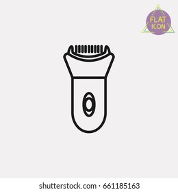 Depilator line icon
