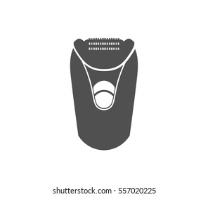 Depilator vector icon. Epilation vector. Epilator machine icon. 
