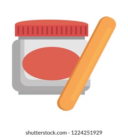 depilatory wax pot with applicator