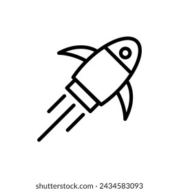 deploy icon simple flat liner illustration on white background..eps