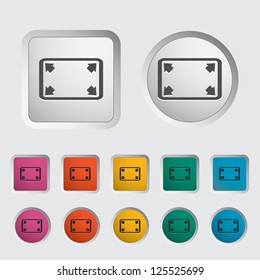 Deploying video icon. Vector illustration.