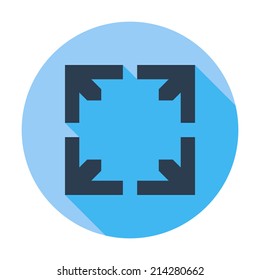 Deploying video. Single flat color icon. Vector illustration.