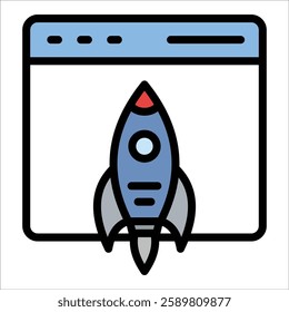 Deployment Icon Element For Design