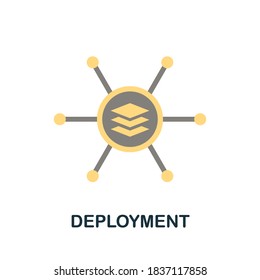 Deployment icon. Simple element from business growth collection. Creative Deployment icon for web design, templates, infographics and more
