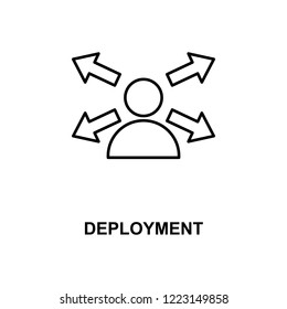 deployment line icon