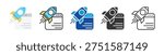 deployment plan icon set multi style various collection