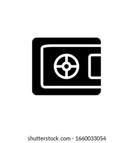 Deposit box icon designed in glyph style