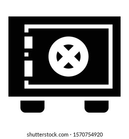 deposit box icon glyph vector design