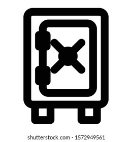 deposit box icon outline vector design